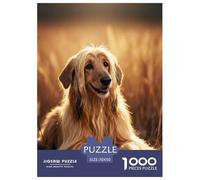 Puzzle Chien Courant à Poil Long 1000 Pièces pour Adultes Et Enfants, Défiant Et Stimulant, Casse-tête Prairie, DéCoration, Cadeau Enfant 70x50cm/1000pcs