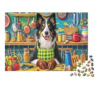Puzzle Chien de Berger 1000 pièces Premium, Senior, Concentration, Relaxation, Carton Solide, Cadeau Senior, 70x50 cm