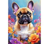 Puzzle Chien de Fleur Mignon de 2000 Pièces pour Adultes, Puzzles 2000 pièces Adultes, Jigsaw Puzzle d'art pour Défi, Puzzles Coloré à Faire soi-même pour la Décoration de la Maison