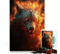 Puzzle Chien de l'enfer en colère pour Adolescents 1000 pièces Stimule l'esprit Amusant Découpe Nette Composants Robustes Activité de Groupe réconfortante (50x75cm)