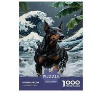 Puzzle Chien Doberman Composé De 1000 Pièces pour Adultes,Paysage océanique Un Jeu De Dexérité Très Difficile Puzzle ÉduChatif avec des Défis 70x50cm/1000pcs