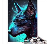 Puzzle Chien Doberman Pinscher pour Enfants, 1000 pièces, Puzzle en Bois pour Tout-Petits, Enfants, garçons et Filles, Excellent Cadeau pour Adultes, 1000 pièces (50 x 75 cm)