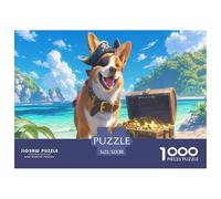 Puzzle Chien Drôle 1000 Pièces, pour Amateurs De Puzzle 1000 Pieces Animaux - Inspiré du Style Stitch, Détails Exquis pour Adultes 52x38cm/1000pcs