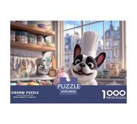 Puzzle Chien Drôle 1000 Pièces, pour Amateurs De Puzzle 1000 Pieces Animaux - Inspiré du Style Stitch, Détails Exquis pour Adultes 38x26cm/1000pcs