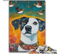 Puzzle Chien Heureux 2000 pièces pour Adultes et Adolescents, pour Passer Un Bon Moment à la Maison et renforcer l'amour Entre Couples (70x100cm)