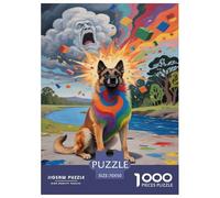 Puzzle Chien Malinois Belge avec 1000 Pièces pour Adultes,Coloré Un Jeu De Dexérité Très Difficile Puzzle D'intelligence Un Jeu Cadeau Original 70x50cm/1000pcs