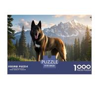 Puzzle Chien Malinois Belge Composé De 1000 Pièces pour Adultes,Forêt Un Jeu De Dexérité Très Difficile Puzzle Jeu Éducatif Et Stimulant l'art De La Décoration Moderne 38x26cm/1000pcs