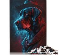 Puzzle Chien Résolveur de Crimes - Puzzle de 500 pièces en Bois pour Adultes de 18 Ans et Plus - Jeux éducatifs - 500 pièces (52 x 38 cm)