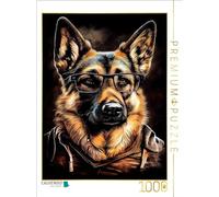 Puzzle · Chien Rocky | Fais la connaissance du chien hipster · 1000 pièces · Format assemblé 64 × 48 cm · CALVENDO Puzzle