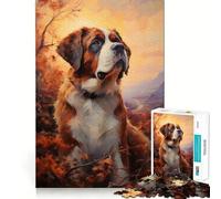 Puzzle Chien Saint-Bernard pour Adultes 1000 pièces Smart Reason Toy Group Joy Smooth Edge Fine Art Piece 38x52cm