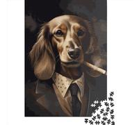 Puzzle Chien Saucisse gangster 1000 Pièces Puzzle en Papier pour Adultes et Familles, 1000 Pièces (38x26cm)