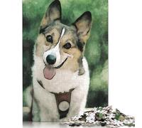 Puzzle Chien Souriant pour Adultes et Adolescents 500 Pièces Puzzles en Bois pour Adolescents Cadeaux Jeu de Casse-Tête 500pcs (52x38cm)
