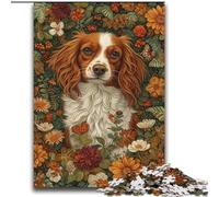 Puzzle Chiens en Fleurs 2000 pièces pour Adultes et Adolescents, à partir de 14 Ans, Art déco, Jeux de Famille, Cadeaux de Noël et d'anniversaire (70x100cm)