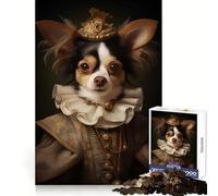 Puzzle Chihuahua Victorien 1000 pièces Exercice cérébral Découpe de précision Cadeau Symbolique (38x52cm)