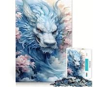 Puzzle Chinois Sakura Dragon 1000 pièces pour Adultes, Jeu de réflexion, Passe-Temps la Maison, Bords Nets, Joli Cadeau (38x26cm)