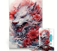 Puzzle Chinois Sakura Dragon pour Adolescents, 1000 pièces, Jeu de réflexion, évasion apaisante, Bords précis, Cadeau Exceptionnel (38x52cm)