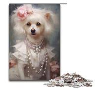 Puzzle Chiot choyé 1000 pièces pour Adultes Puzzle Impossible Anti Stress pour Adolescents de 14 Ans et Plus 75 x 50 cm