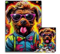 Puzzle Chiot Hip Hop 1000 pièces pour Adultes, Puzzle pour Adultes, décoration d'intérieur à Faire soi-même, Jeu de réflexion 50x75cm / 19,68x29,52 Pouces