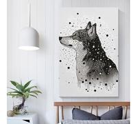 Puzzle Chouette au Clair de Lune, Puzzle Rectangulaire en Papier, Jouet Relaxant, pour Garçon ou Fille, Cadeaux Fête des Pères, 1000 pièces (75x50cm)