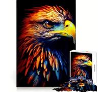 Puzzle Chouette Colorée et Magnifique de 1000 Pièces pour Adultes Stimule la réflexion stratégique Idéal pour Un Moment de détente Cadeau d'hiver soigné (38x26cm)