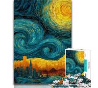 Puzzle Ciel étoilé 1000 pièces pour Adolescents et Adultes, Anti-Stress, défi Difficile, renforce l'amour Entre Couples 38x26cm