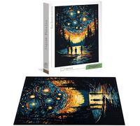 Puzzle Ciel étoilé 3000 Pièces Adultes, Puzzle 3000 Pièces pour Adultes et Enfants à Partir de 14 Ans, Paysage Puzzles Bois de Qualité Supérieure avec Une Boîte d'emballage Exquise Cadeaux Noël H-7541