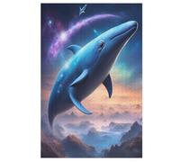 Puzzle Ciel étoilé Baleine Puzzles pour AdultesPuzzles en Bois De 1000 Pièces Adultes Cadeaux Jeu Stimulant 78×53cm