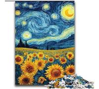 Puzzle Ciel étoilé Tournesol 2000 pièces pour Adultes et Adolescents, Jouet éducatif Amusant pour la Famille, décoration d'intérieur Unique (70x100cm)