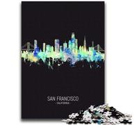 Puzzle Ciel Nocturne de San Francisco pour Adultes, 1000 pièces, Jouet éducatif, Jeux Amusants en Famille, décoration d'intérieur Unique, 2000 pièces (70x100cm)