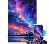 Puzzle Ciel Sauvage et Coloré pour Adolescents 1000 Pièces Jeu de Stimulation Mentale Pièces Nettement Découpées et sans Bavures Facile à Apprendre pour Toute la Famille (38x52cm)