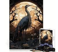 Puzzle Cigogne Mystique pour Adultes 1000 Pièces Stimule la Mémoire Soulage Le Stress Bords Lisse 38x52cm