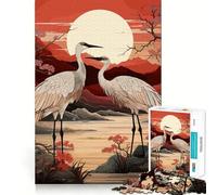 Puzzle Cigogne Nature pour Adultes, 1000 Pièces, Jeu de Réflexion, Loisirs d'Intérieur, Découpe de Précision, Cadeau de Fêtes (38x52cm)
