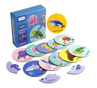 Puzzle Circulaire d'appariement d'animaux, Jouets de Jeu de société éducatifs précoces, Focus interactif et entraînement logique pour Enfants, Cadeau pour Enfants