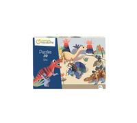 Avenue Mandarine – Puzzle éducatif PU016C Dinosaures – 5 personnages, 5–10 pièces – Dès 4 ans