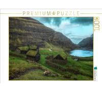 Puzzle · Ciseaux | Saksun est un joyau de la nature des îles Féroé · 1000 pièces · Format assemblé 64 × 48 cm · CALVENDO Puzzle