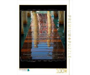 Puzzle · Citation du Mois de Septembre 2016 - Aqua Alta | Dieu dit: « Je t'ai aimé d'un amour éternel; c'est pourquoi je… · 1000 pièces · Format assemblé 64 × 48 cm · CALVENDO Puzzle
