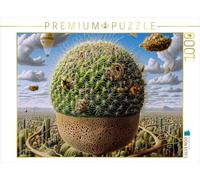 Puzzle · Cité du Cactus sphérique et Jungle Urbaine | Des boules de cactus alignées · une architecture du désert d'un… · 1000 pièces · Format assemblé 64 × 48 cm · CALVENDO Puzzle