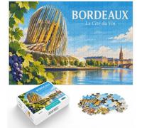 Puzzle Cite du Vin 1000pcs (70x50cm) Cadeau pour Passionnés | Pour Noël et les soirées d'hiver : ce puzzle adulte 1000 pièces convient aux longues soirées de décembre.