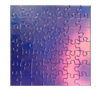 Puzzle clairement impossible, puzzle transparent impossible, puzzle difficile en acrylique transparent qui ne se répète pas, puzzle unique en acrylique transparent irisé de 49 pièces