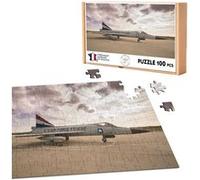 Puzzle classique 100 Pièces - Fabulous - Avion de Combat au Sol US Air Force (39,2 x 26,2 cm) G