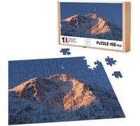 Puzzle classique 100 Pièces - Fabulous - Montagne sous un Croissant de Lune (39,2 x 26,2 cm) G