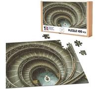 Puzzle classique 100 Pièces - Fabulous - Musée du Vatican Escalier Gris en (39,2 x 26,2 cm) Gris G