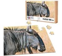 Puzzle classique 100 pièces - Fabulous - Profil Gnou dans la Savane (39,2 x 26,2 cm) G