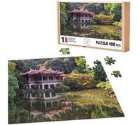 Puzzle classique 100 Pièces - Fabulous - Temple de Gyoen a Shinjuku Reflet (39,2 x 26,2 cm) G