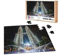 Puzzle classique 100 Pièces - Fabulous - Tours En Contre Plongée Kuala-Lumpur (39,2 x 26,2 cm) G