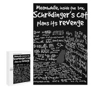 Puzzle Classique, 1000 PCS, Représentant Schrödinger’s Cat Poster, Funny Quantum Physics Wall Art, Nerd Science Humor Pri, comme Défi Relaxant pour Les Amateurs De Puzzles, pour Jouer Ensemble
