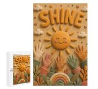 Puzzle Classique, 1000 PCS, Représentant Shine with The Sun and Hands, comme Défi Relaxant pour Les Amateurs De Puzzles, pour Jouer Ensemble
