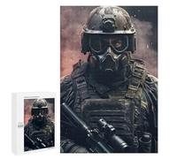 Puzzle Classique, 1000 PCS, Représentant Special Force Soldier Fire, comme Loisir Apaisant pour Les Passionnés, pour des Instants Apaisants