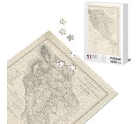 Puzzle Classique 1000 pièces 17 Charente Maritime Département Carte Ancienne France Région