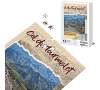 Puzzle Classique 1000 pièces Col du Tourmalet Collage Vélo France Cyclisme Tour Course Pyrénées